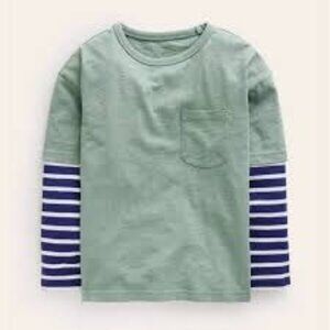 Mini Boden Boys Long Sleeve Mixed Print Tee, Size 11/12